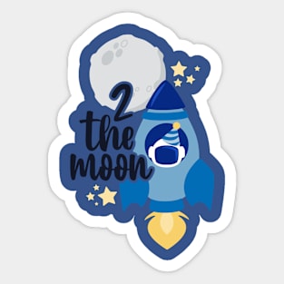 2 the Moon Sticker